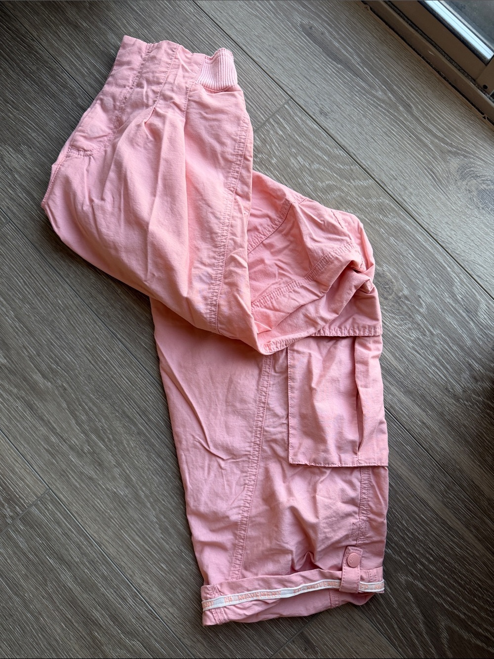 Like New. FP Movement by Free People Mesmerize Me Cargo Track. Color:PINK. Small - Picture 3 of 6